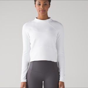 Lululemon Hill and Valley Mock Neck Crop Top